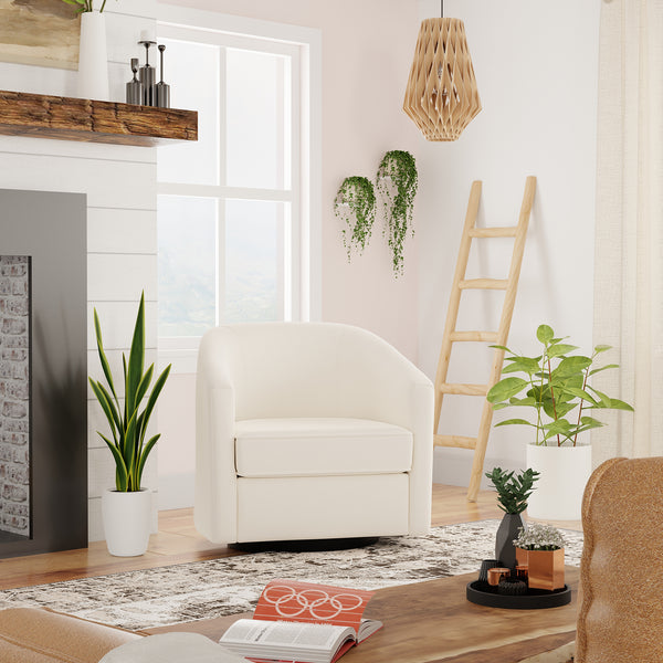 Modern Square Swivel Accent Chair